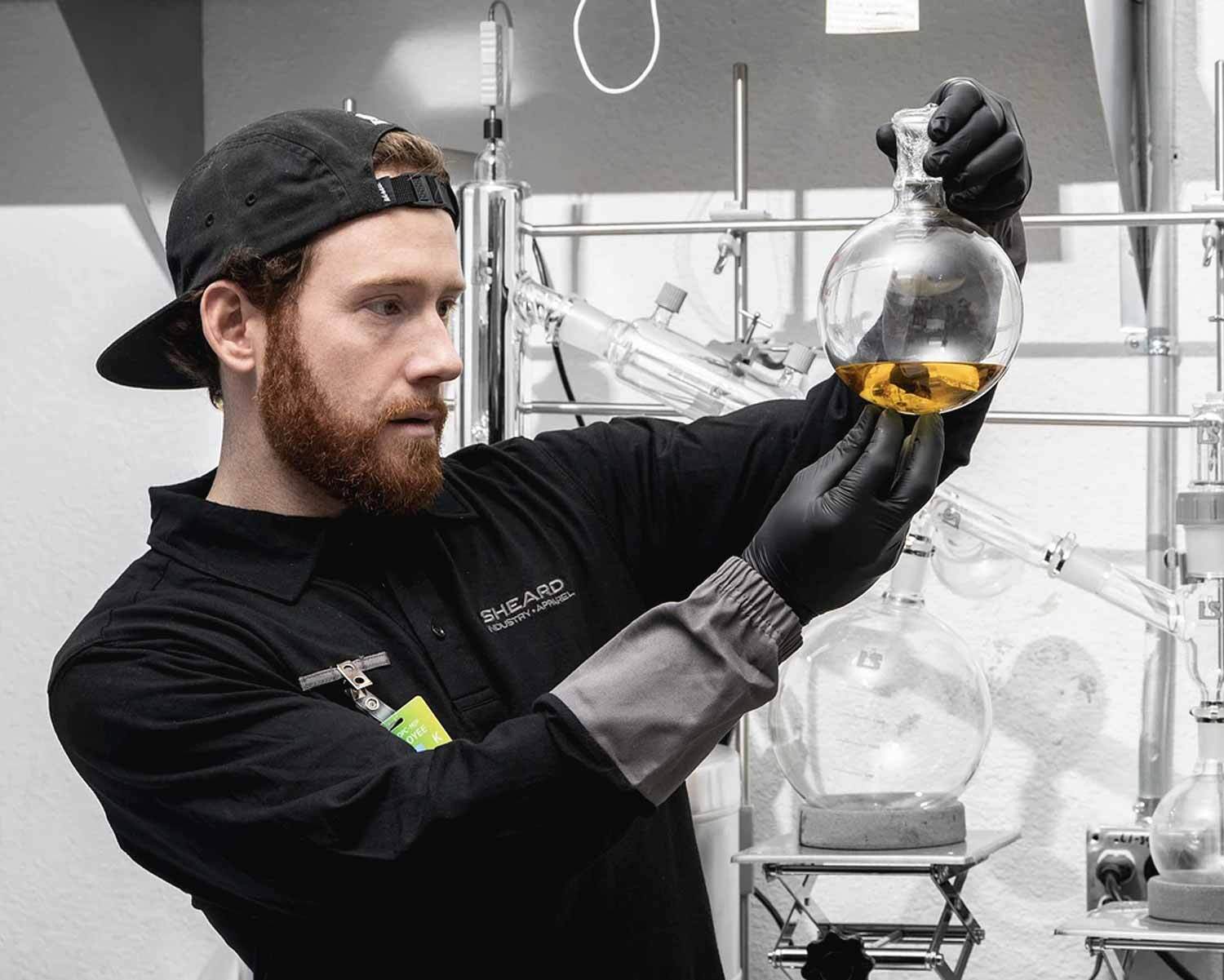 X-TEQ Pullover Lab Coat for Extraction Technicians|X-TEQ Pullover Lab Coat for Extraction Technicians|X-TEQ Pullover Lab Coat for Extraction Technicians|Sheard-PPE-Lab-Coat-model-2|Sheard-PPE-Lab-Coat-model