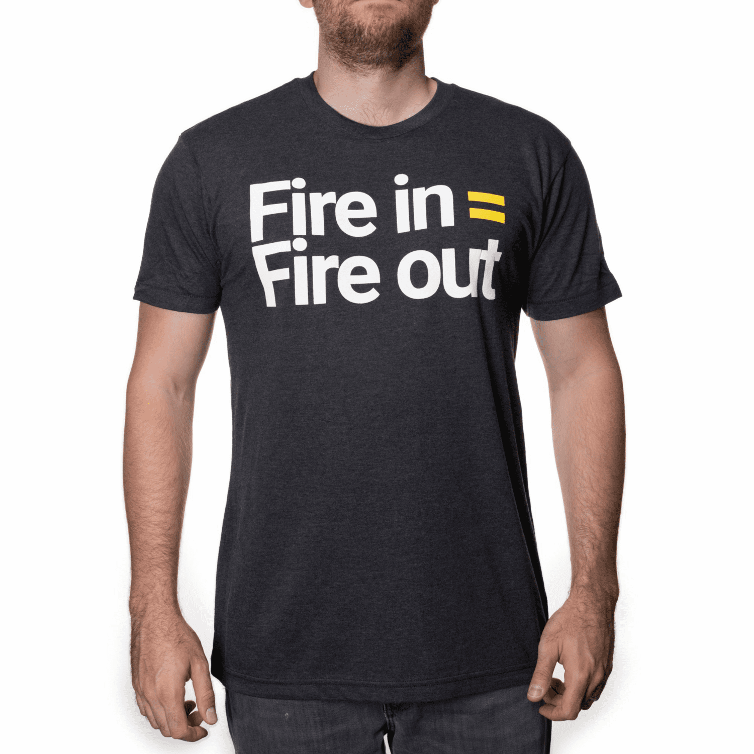 Fire In = Fire Out Tri Blend T-Shirt-4