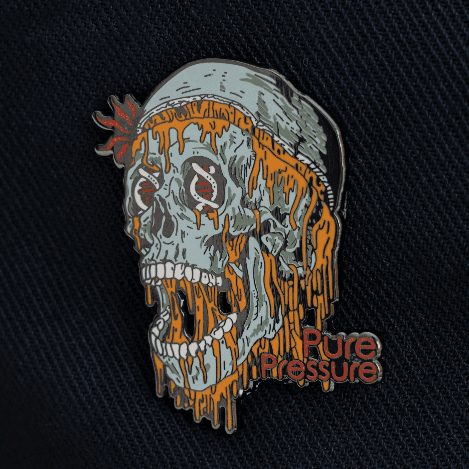 Rosin Skull Hat Pin-3